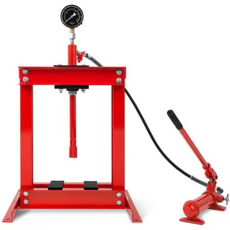 EBERTH Presse Datelier Hydraulique Avec Manomètre, Presse à Cadre, 6T Pression, Presse à Table, Hauteur De Travail 355 Mm, Largeur De Travail 350 Mm, Hauteur Totale 860 Mm, Vérin Hydraulique 3 EBERTH Presse Datelier Hydraulique Avec Manomètre, Presse à Cadre, 6T Pression, Presse à Table, Hauteur De Travail 355 Mm, Largeur De Travail 350 Mm, Hauteur Totale 860 Mm, Vérin Hydraulique