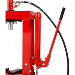 EBERTH Presse Datelier 10t Avec Manomètre (2 Mors, Rentrée Automatique Du Piston, Hauteur De Travail 375 Mm, Largeur De Travail 350 Mm) Hydraulique -France EBERTH Soldes Boutique 10778678 5