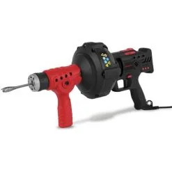 EBERTH Machine De Nettoyage De Tuyaux (Spirale Métallique De 7,6 M, Tambour Interne Robuste, Poignées Ergonomiques) Deboucheur Canalisation