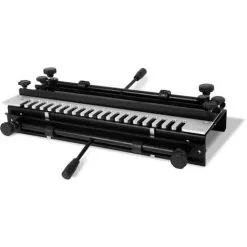 EBERTH Gabarit à Queues Daronde (largeur De Travail Max. 450mm, 2 Serre-joints Rapides, Compatible Avec Les Défonceuses De ½” Et ¼” Pouce, Montage Sur établi Possible)