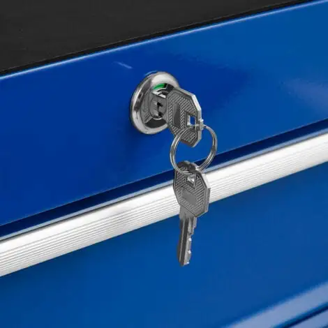 EBERTH Chariot A Outils (10 Tiroirs Sur Roulements à Billes, Verrouillable, 4 Roues, Frein De Stationnement, Revêtement Par Poudre) Chariot Datelier 7 EBERTH Chariot A Outils (10 Tiroirs Sur Roulements à Billes, Verrouillable, 4 Roues, Frein De Stationnement, Revêtement Par Poudre) Chariot Datelier – Image 5