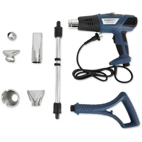 EBERTH Désherbeur Pistolet Thermique électrique Sans Gaz Et Sans Produits Chimiques (2000 Watt, 3 Niveaux De Température, Jusquà 650°C, 5 Buses, Poignée Séparée, Extension De Tige) 4 EBERTH Désherbeur Pistolet Thermique électrique Sans Gaz Et Sans Produits Chimiques (2000 Watt, 3 Niveaux De Température, Jusquà 650°C, 5 Buses, Poignée Séparée, Extension De Tige) – Image 2