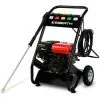 EBERTH 6,5 CV Nettoyeur à Haute Pression à Essence (210 Bar Pression, 4 Buses, 5m Tuyau, Lanceur, 196cc 4-temps Moteur, Démarrage Via Câble, Alarme Manque Dhuile) -France EBERTH Soldes Boutique 15180521 1