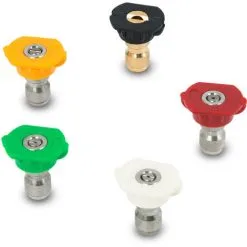 EBERTH 6,5 CV Nettoyeur à Haute Pression à Essence (210 Bar Pression, 4 Buses, 5m Tuyau, Lanceur, 196cc 4-temps Moteur, Démarrage Via Câble, Alarme Manque Dhuile) -France EBERTH Soldes Boutique 15180521 5