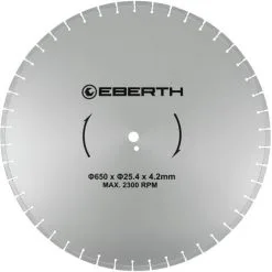 Disque De Coupe En Diamant EBERTH Ø 650 Mm
