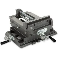 EBERTH Table Croisée à Mouvements Fraiseuse 2axes Etau Percage 200mm Transversal