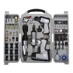 EBERTH 71 Pièce Set Pneumatiques (1/4" Connexion, Accouplement Rapide, Accessoires étendus, 311 Nm Torque, Mallette) Clé à Chocs