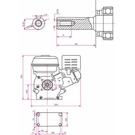 EBERTH 6,5 CV Moteur à Essence Thermique (19,05 Mm Arbre, Alarme Manque Dhuile, 4 Temps, 1 Cylindre, Refroidissement à Air, Démarrage Via Câble) 7 EBERTH 6,5 CV Moteur à Essence Thermique (19,05 Mm Arbre, Alarme Manque Dhuile, 4 Temps, 1 Cylindre, Refroidissement à Air, Démarrage Via Câble) – Image 5