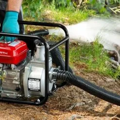 EBERTH 2" Pompe à Eau Thermique, 30.000 L/h, 5,5 CV Moteur à Essence, Connection 2 Pouces, 30m Hauteur De Refoulement, 7m Hauteur Daspiration, Motopompe -France EBERTH Soldes Boutique 2987385 4