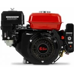 EBERTH 6,5 CV Moteur à Essence Thermique (Demarreur élèctrique (E-Start), 19,05 Mm Arbre, Alarme Manque Dhuile, 4 Temps, 1 Cylindre, Refroidissement à Air, Démarrage Via Câble, Batterie) -France EBERTH Soldes Boutique 2987390 4