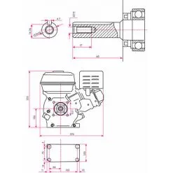 EBERTH 6,5 CV Moteur à Essence Thermique (Demarreur élèctrique (E-Start), 19,05 Mm Arbre, Alarme Manque Dhuile, 4 Temps, 1 Cylindre, Refroidissement à Air, Démarrage Via Câble, Batterie) -France EBERTH Soldes Boutique 2987390 5