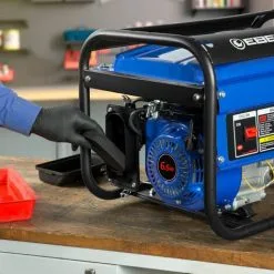 EBERTH 3000 Watt Groupe Electrogene Generateur Electrique Portable Moteur à Essence 6,5 CV, 4 Temps, 2x 230V, 1x 12V, Démarrage Par Câble, Régulateur Tension Automatique AVR, Sécurité Niveau Dhuile -France EBERTH Soldes Boutique 2987398 5