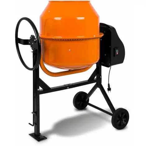 EBERTH 140 L Bétonnière électrique (230 Volt, Moteur Plus Puissante, Cadre En Acier Robuste) 3 EBERTH 140 L Bétonnière électrique (230 Volt, Moteur Plus Puissante, Cadre En Acier Robuste)