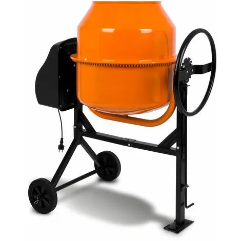 EBERTH 140 L Bétonnière électrique (230 Volt, Moteur Plus Puissante, Cadre En Acier Robuste) 4 EBERTH 140 L Bétonnière électrique (230 Volt, Moteur Plus Puissante, Cadre En Acier Robuste) – Image 2