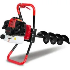 EBERTH Tarière Thermique Foreuse De Terre Tarière à Essence 3CV, 3 Forets De 100mm, 150mm, 200mm De Diamètre Inclus, Grande Poignée, 52ccm, Moteur 2 Temps, Réservoir De 1,2L, Embrayage Centrifuge 9 EBERTH Tarière Thermique Foreuse De Terre Tarière à Essence 3CV, 3 Forets De 100mm, 150mm, 200mm De Diamètre Inclus, Grande Poignée, 52ccm, Moteur 2 Temps, Réservoir De 1,2L, Embrayage Centrifuge -France EBERTH Soldes Boutique 3320060 3