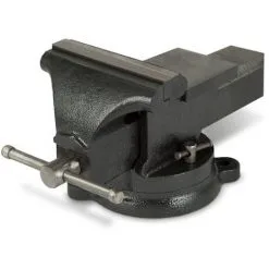 EBERTH Ètau Detabli Avec Enclume (150 Mm Largeur De Mâchoire, 360° Base Tournante, Acier Moulé)