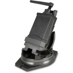 EBERTH Ètau Inclinable Pour Perceuse Avec Base Tournante (160mm Largeur De Mâchoire, 125mm Ouverture De Mâchoire, 52mm Profondeur De Mâchoire, 0° - 90° Inclinable, 360° Tournant, Acier Moulé)