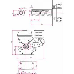EBERTH 6,5 CV Moteur à Essence Thermique (Demarreur élèctrique (E-Start), 20 Mm Arbre, Alarme Manque Dhuile, 4 Temps, 1 Cylindre, Refroidissement à Air, Démarrage Via Câble, Batterie) -France EBERTH Soldes Boutique 3336931 5