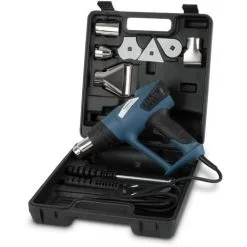 EBERTH Pistolet à Air Chaud Avec Écran LCD, Mallette Et Accessoires (2 Position De Débit Dair 80°C - 600°C,) Decapeur