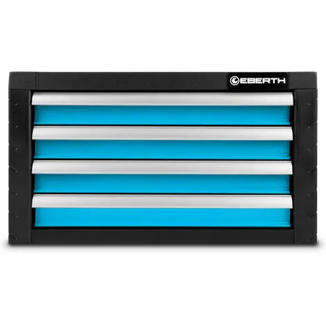 EBERTH Boîte à Outils En Métal Avec Outils (134 Pièces, 4 Tiroirs Sur Roulements à Billes, 2 Poignées Pratiques, Grande Surface De Rangement, Verrouillable, Revêtement En Poudre, Bleu Clair) 5 EBERTH Boîte à Outils En Métal Avec Outils (134 Pièces, 4 Tiroirs Sur Roulements à Billes, 2 Poignées Pratiques, Grande Surface De Rangement, Verrouillable, Revêtement En Poudre, Bleu Clair) – Image 3