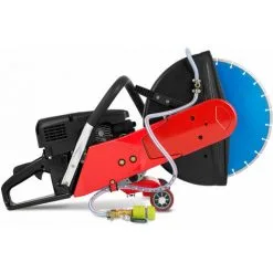 EBERTH 3 KW Scie Circulaire Moteur Essence Thermique Motorflex Professionnelle Pour La Coupe à Sec Et à Leau (moteur à Essence 2 Temps, Cylindrée 64,6 Ccm, 9500 Tr/min, Démarreur à Câble, Refroidi Par Air, Disque à Tronçonner Ø350mm, Profondeur De Coupe Max. Env -France EBERTH Soldes Boutique 54083554 3