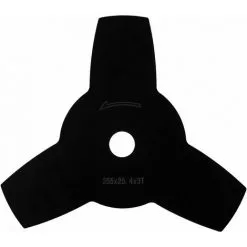 EBERTH Lame De Fourrage Lame De Paillage Lame De Hachoir Pièce De Rechange Pour Débroussailleuse, 255 X 25,4 X 3T, Montage Rapide