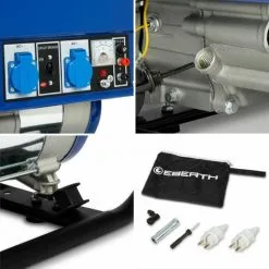 EBERTH 2200 Watt Groupe Electrogene Generateur Electrique Portable, Moteur à Essence 5,5 CV, 4 Temps, 2x 230V, 1x 12V, Démarrage électrique, Régulateur Tension Automatique AVR, Sécurité Niveau Dhuile -France EBERTH Soldes Boutique 64344238 4