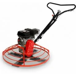EBERTH Hélicoptère à Béton Lisseuse Béton à Essence 6,5 CV, Plateau De Lissage Incl., Diamètre 96cm, Moteur 4 Temps, 196ccm, Pour Le Lissage Professionnel De Différentes Surfaces, Béton, Chape, Enduit