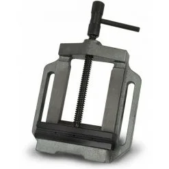 EBERTH Ètau Pour Perceuse (150 Mm Largeur De Mâchoire, 125 Mm Ouverture De Mâchoire, Acier Moulé, Construction Robuste)