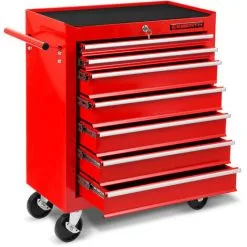 EBERTH Servante Datelier (7 Tiroirs à Roulements, Verrouillable, 4 Roulettes, Tapis Antidérapants, Frein à Main, Revêtement Par Poudre) Chariot -France EBERTH Soldes Boutique 9862695 3