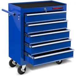 EBERTH Servante Datelier (5 Tiroirs à Roulements, Verrouillable, 4 Roulettes, Tapis Antidérapants, Frein à Main, Revêtement Par Poudre) Chariot 9 EBERTH Servante Datelier (5 Tiroirs à Roulements, Verrouillable, 4 Roulettes, Tapis Antidérapants, Frein à Main, Revêtement Par Poudre) Chariot -France EBERTH Soldes Boutique 9862696 3